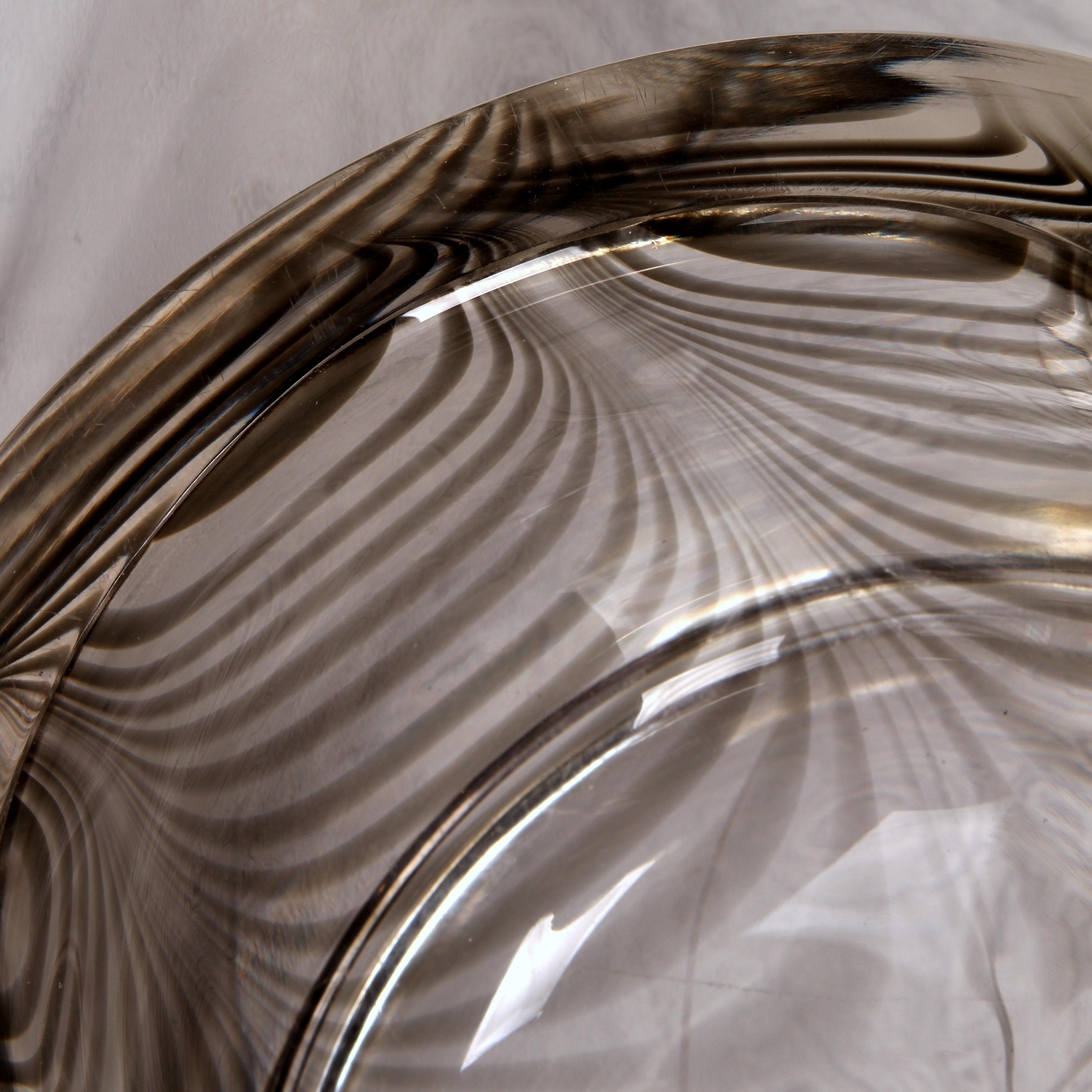 Ein erstaunlicher Fulvio Bianconi MURANO sehr schwer (2,25KG) 1970er BOWL oder Aschenbecher (Glas) im Angebot