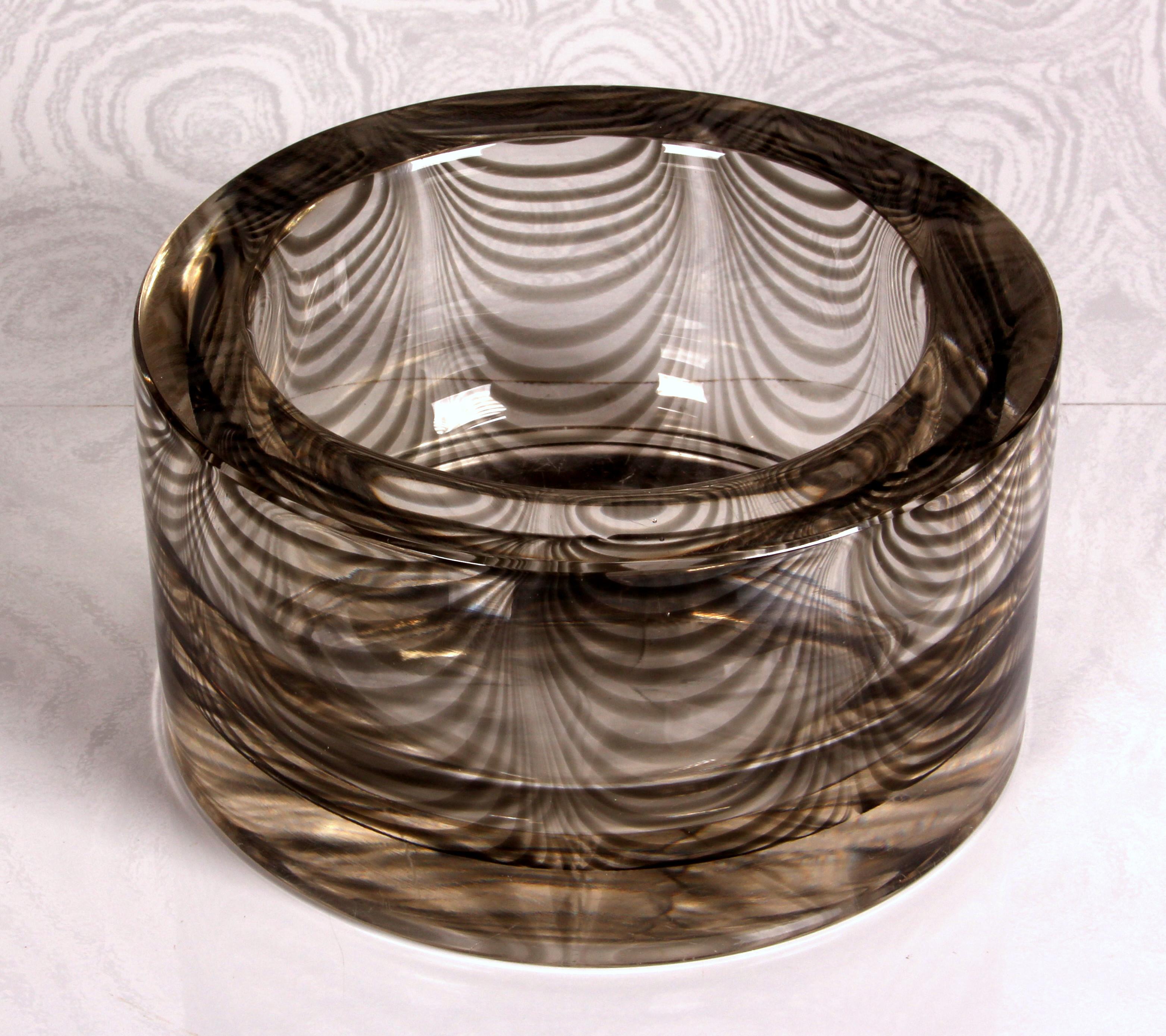 Ein erstaunlicher Fulvio Bianconi MURANO sehr schwer (2,25KG) 1970er BOWL oder Aschenbecher im Angebot 2