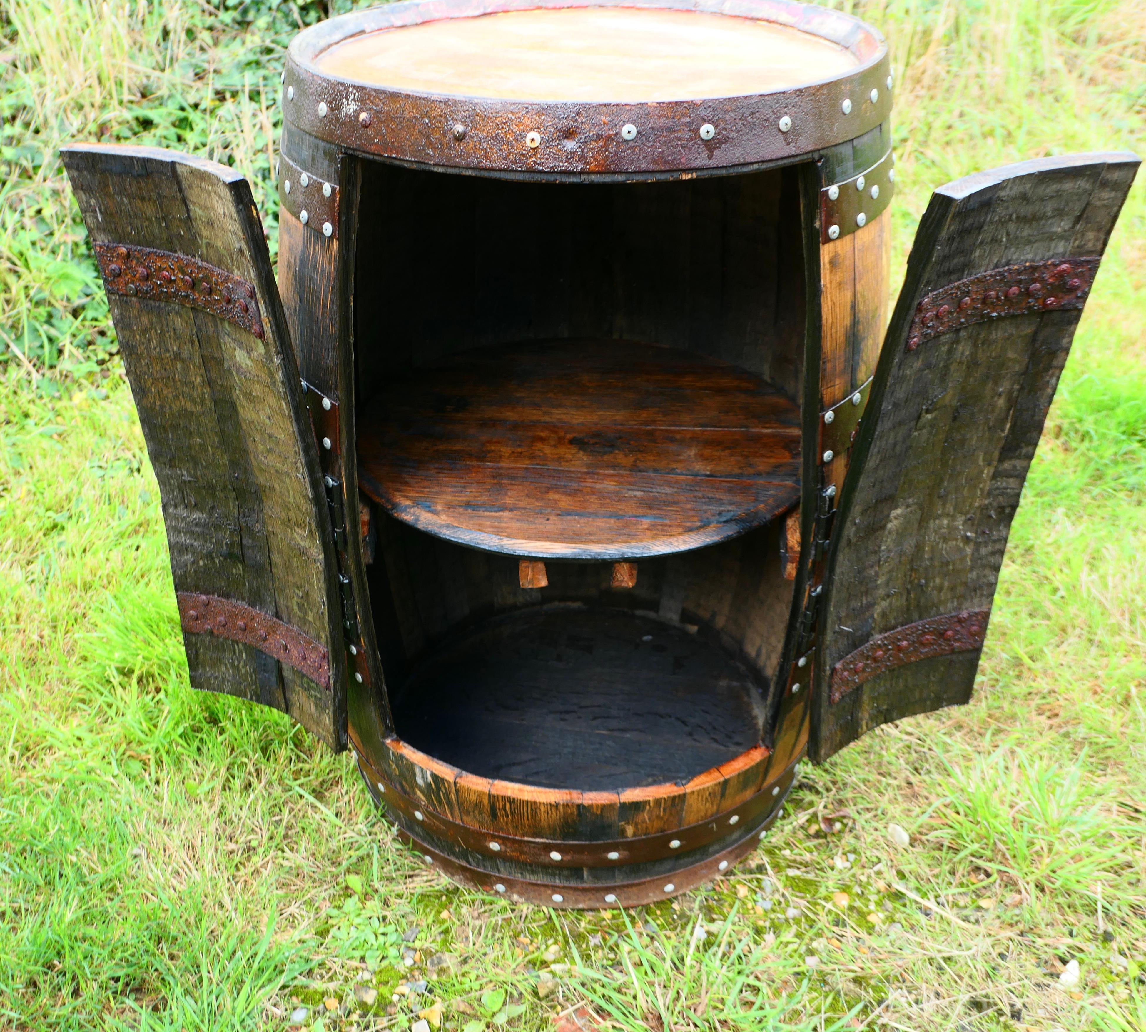 An Amazing Piece made from a Scottish Oak Whiskey Barrel For Sale 1
