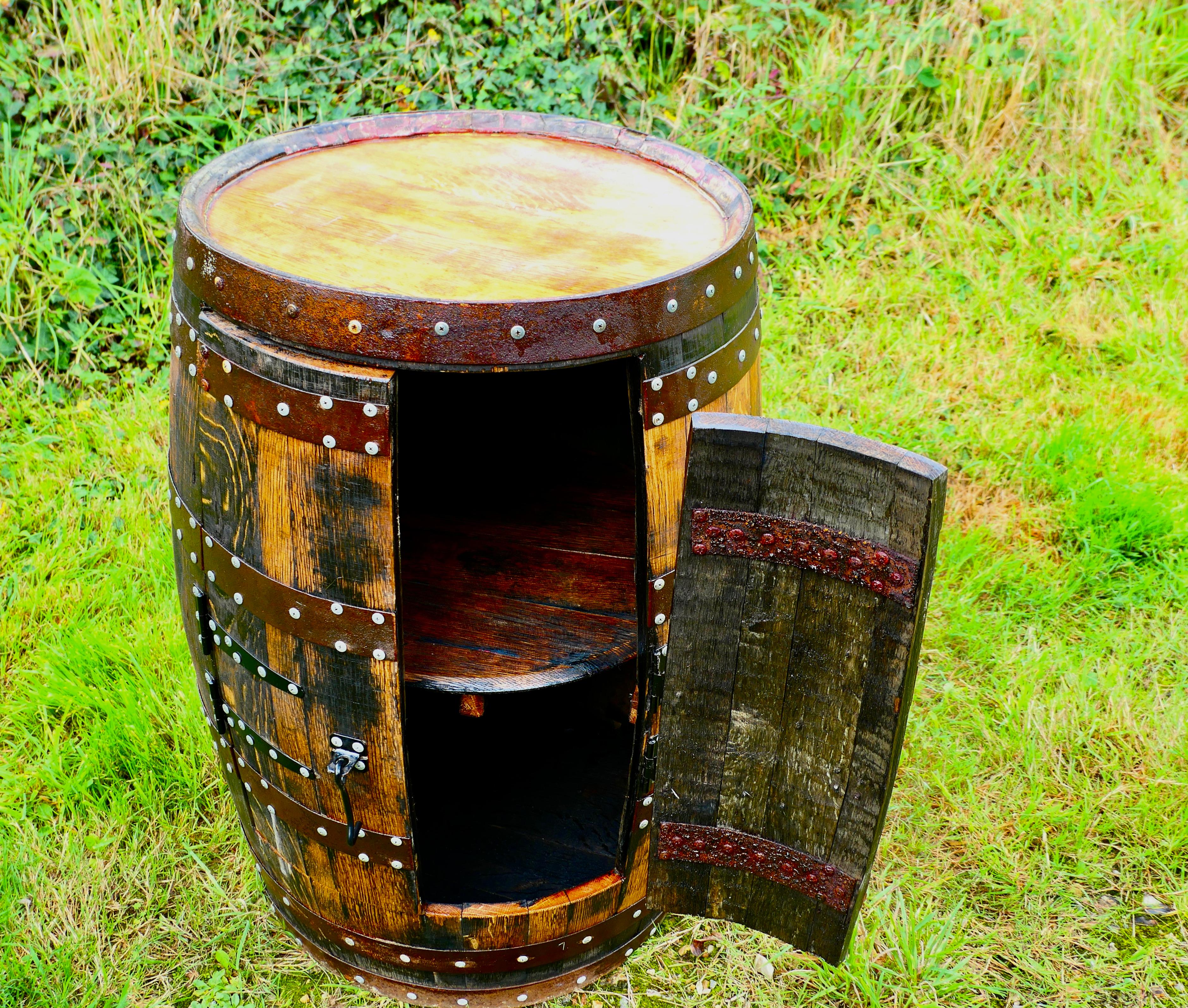 An Amazing Piece made from a Scottish Oak Whiskey Barrel For Sale 3