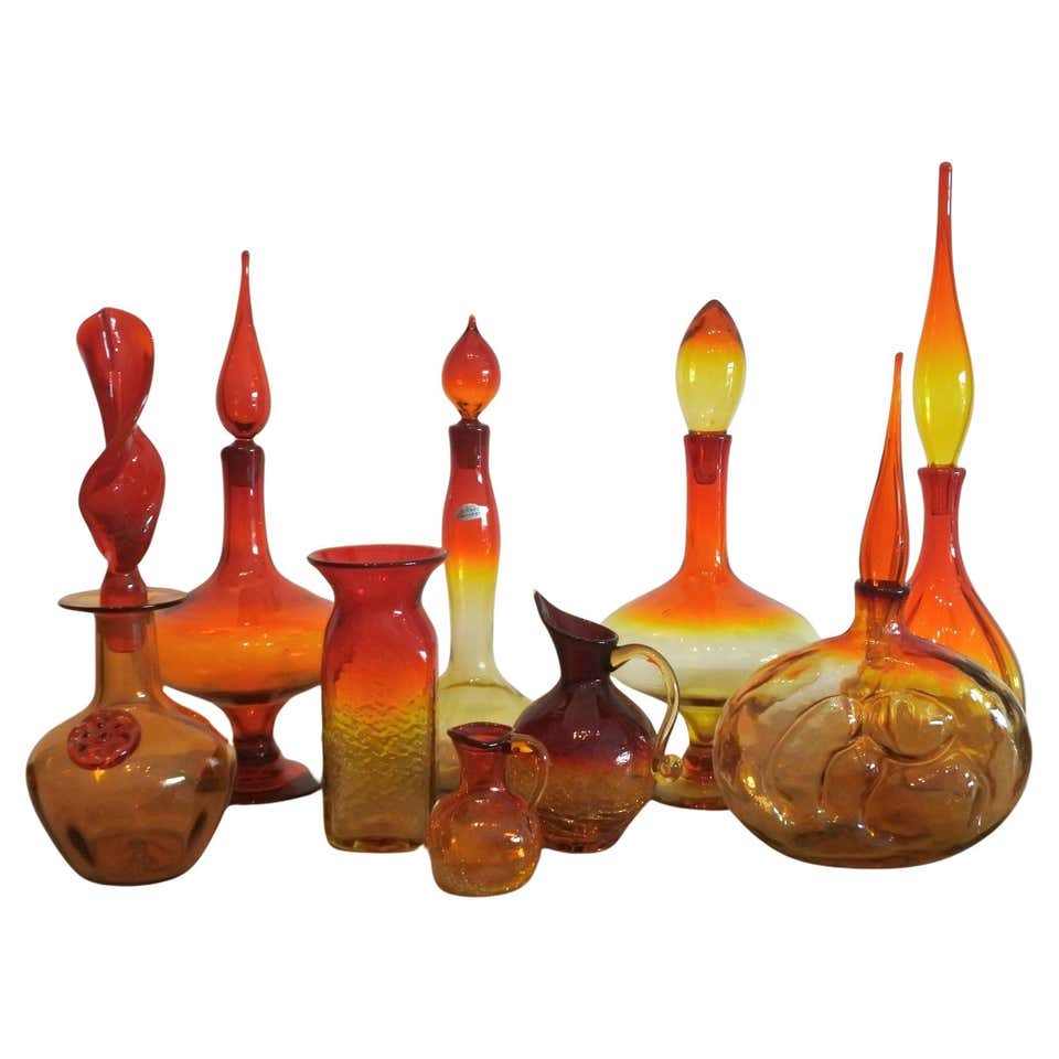 Blenko Four Vintage Blenko Glass Blenko - 178 For Sale on 1stDibs