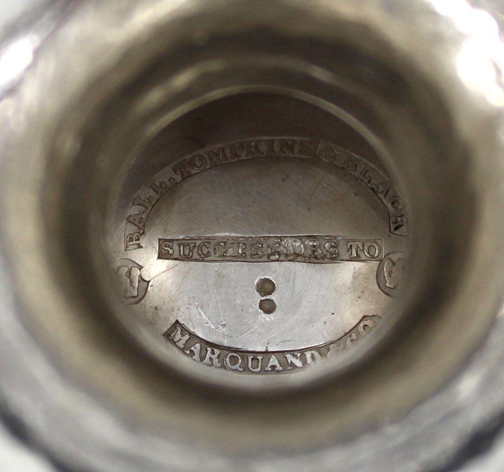 An American Antique Coin Silver Goblet by Ball, Tompkins and Black, 19th Century For Sale 1