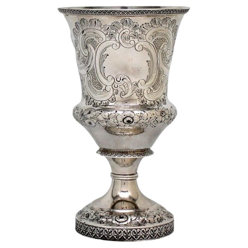 An American Antique Coin Silver Goblet by Ball, Tompkins and Black, 19th Century For Sale