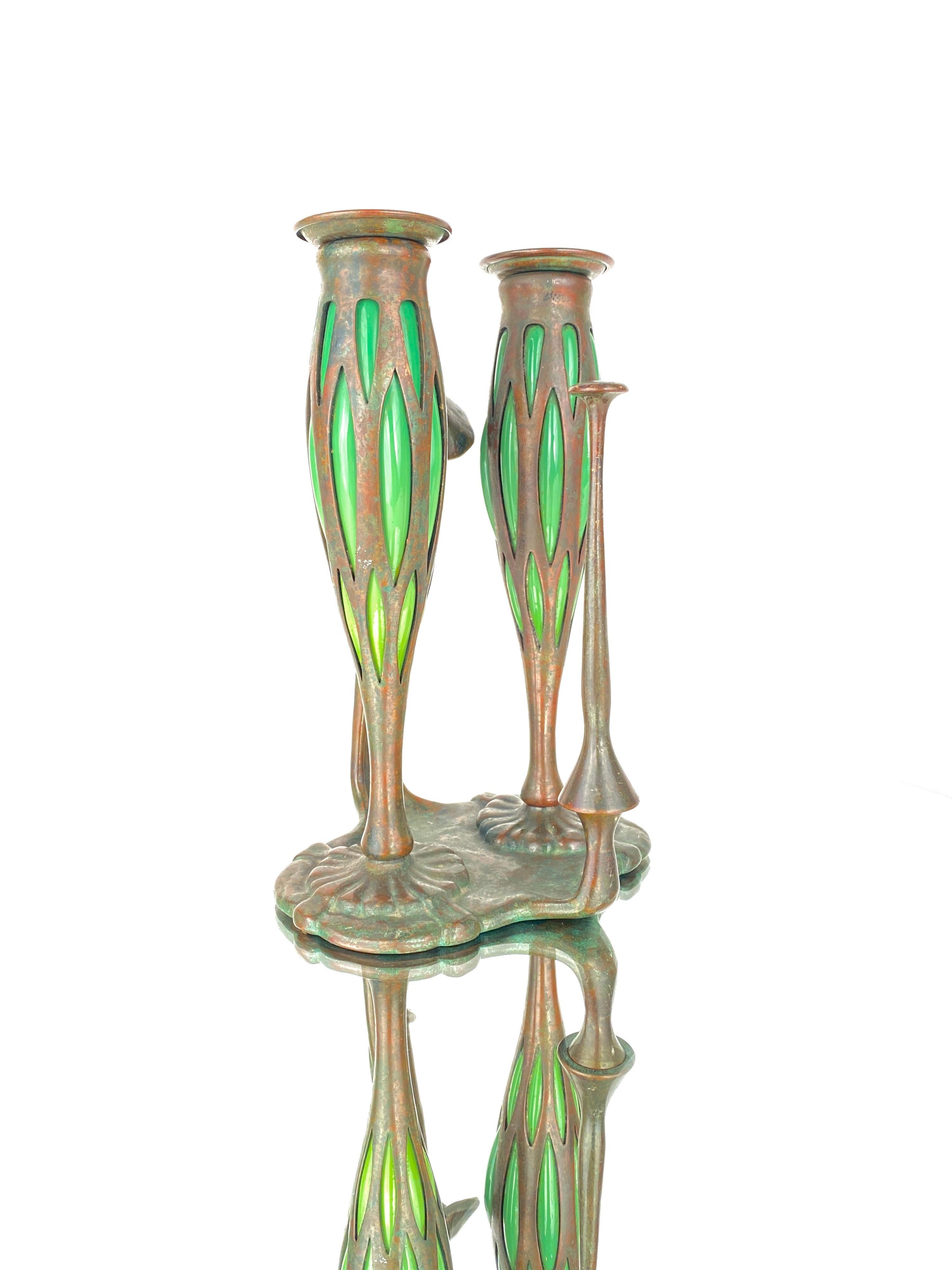 art nouveau candlestick