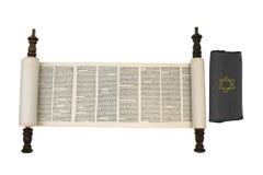 An American Children's Miniature Torah Scroll, Presented by the JNF, NY c. 1920