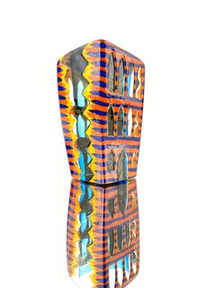 American Contemporary Studio Glass "Citysccape" Sculpture by, José Chardiet