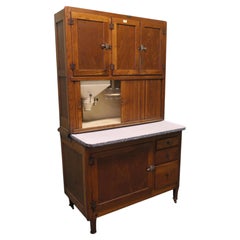 An American Oak Hoosier Kitchen Cabinet by Hudson Bros