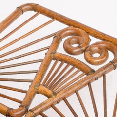 American Oak Stick and Ball Magazine Rack, circa 1890