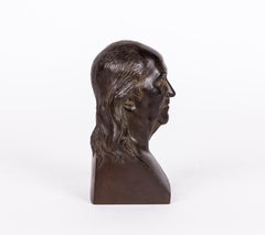 American Patinated Bronze Bust of Benjamin Franklin, C. 1850