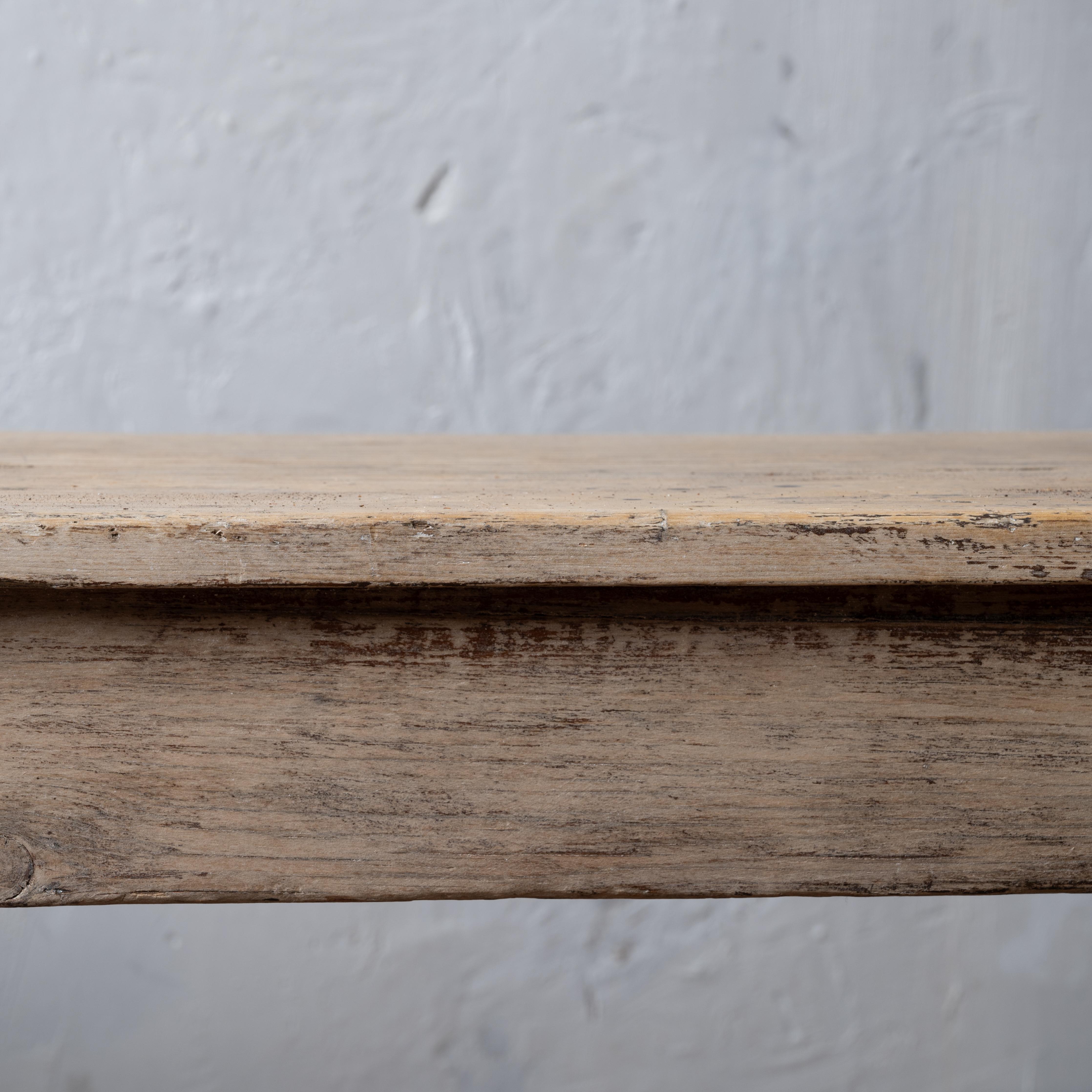 Banc américain primitif blanchi, 19ème siècle en vente 6
