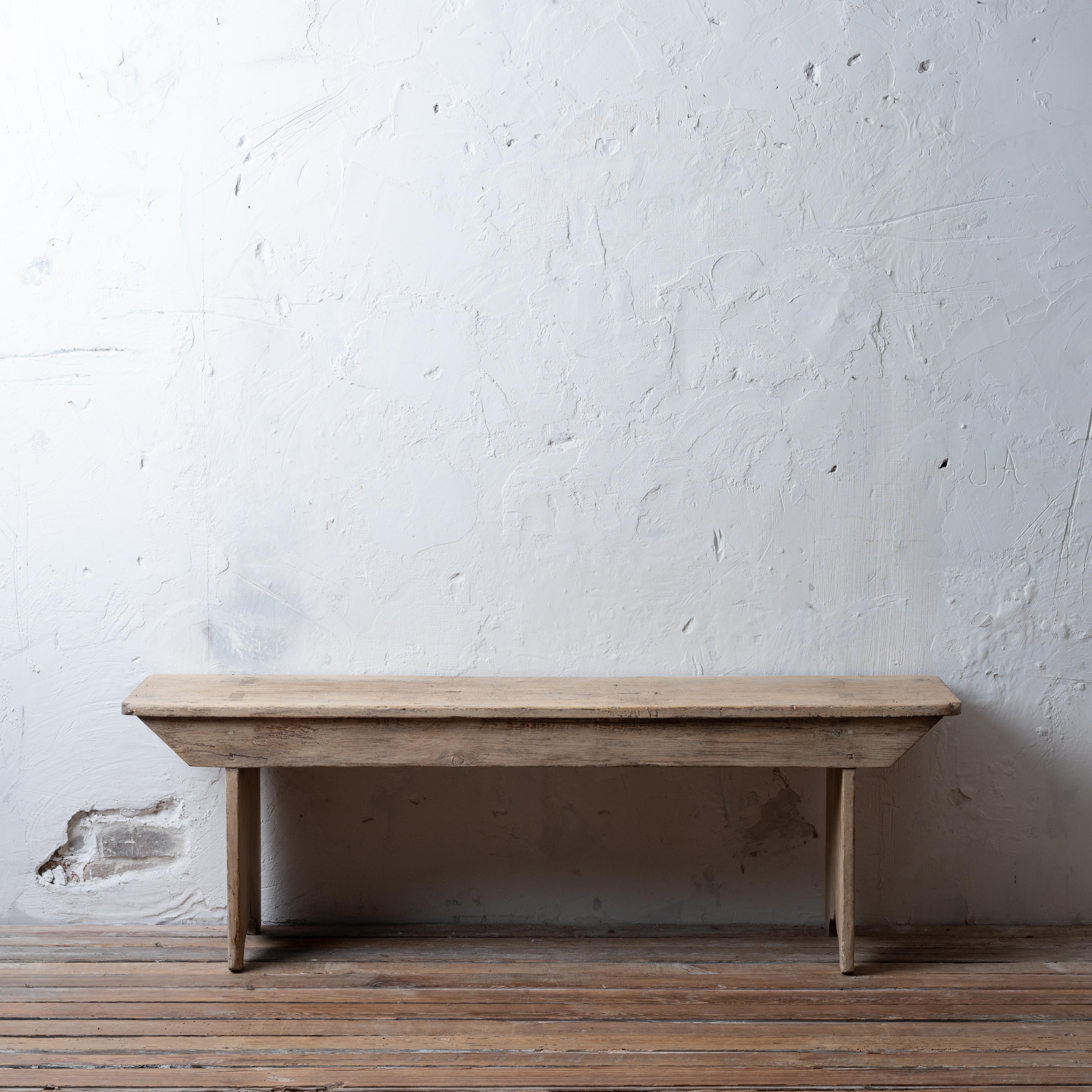 Américain Banc américain primitif blanchi, 19ème siècle en vente