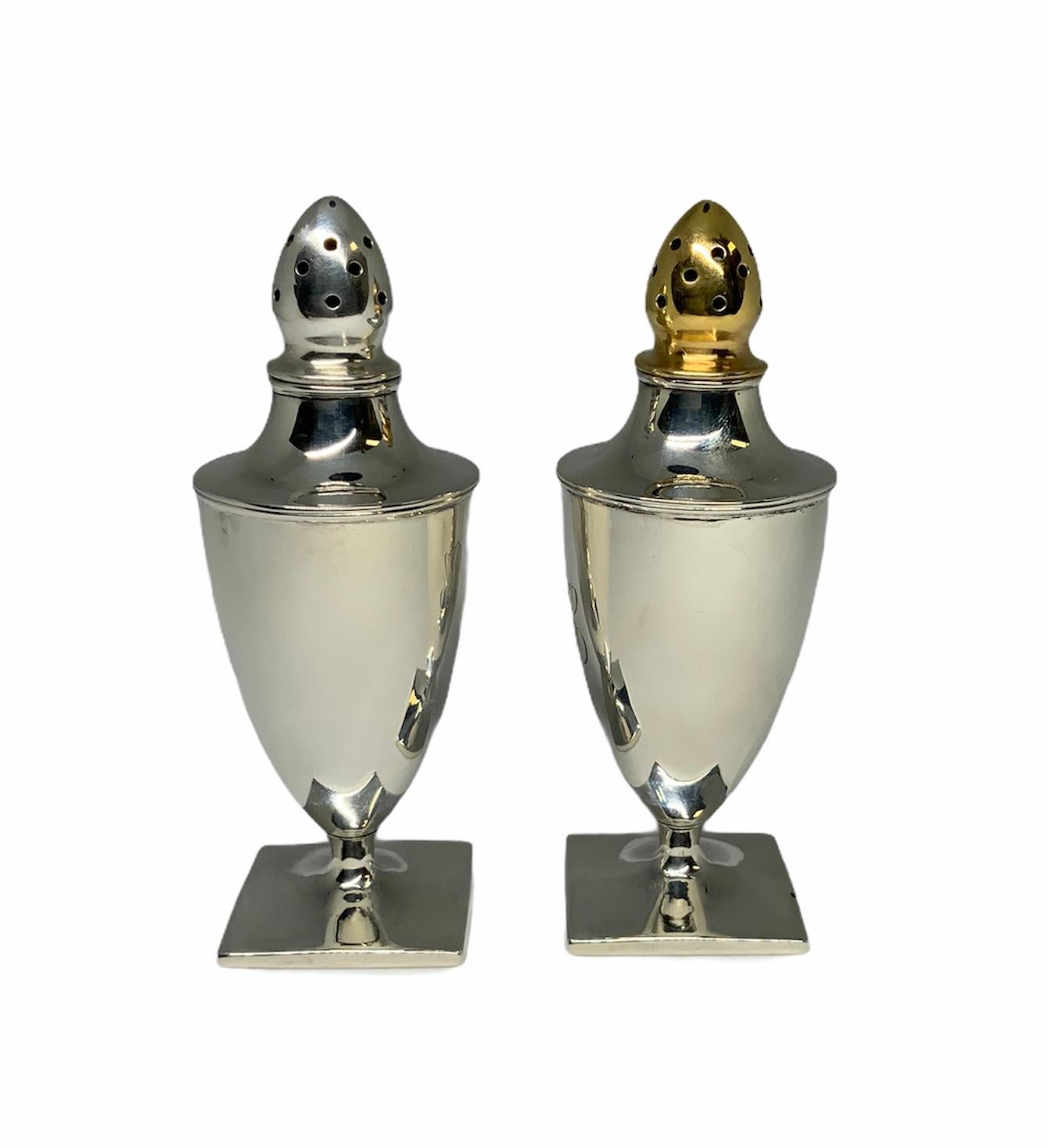 20th Century American Set of Sterling Salt and Pepper Shakers