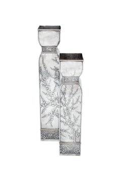 An American Silver and 14 Karat Gold Double Vase, Circa 1900