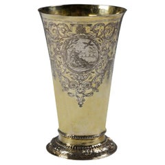 Gobelet allemand en argent doré, Samuel Birckenholtz, Francfort, vers 1710