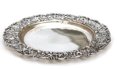 American Silver Dish, Maker's Mark Illegible 20th Century