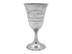 An American Silver Kiddush Goblet, Newburgh NY 1937