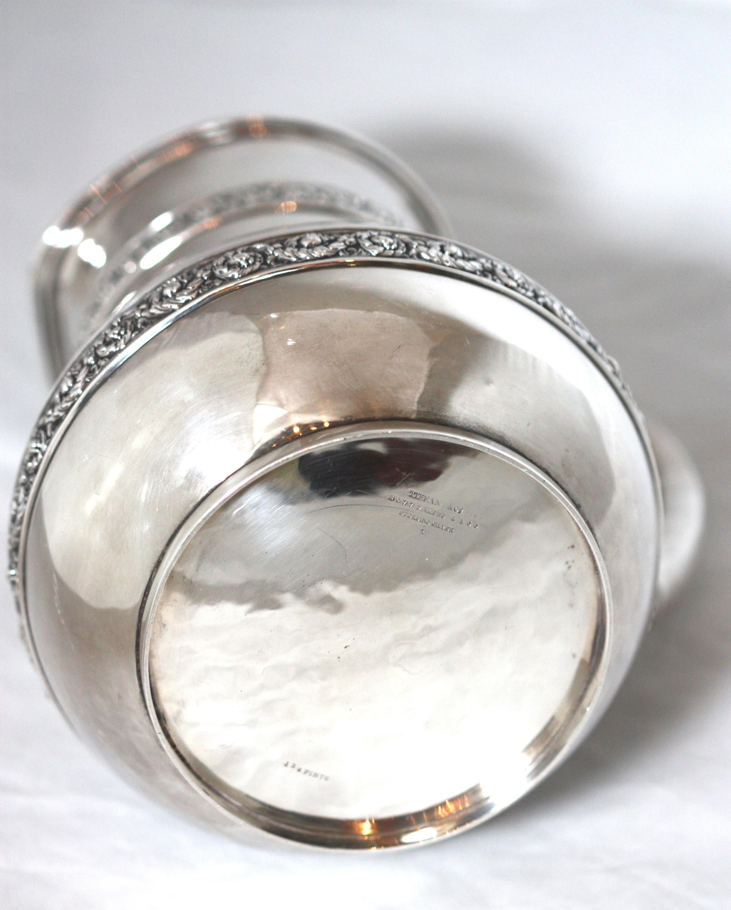 American Silver Water Pitcher, Mark of Tiffany & Co., New York In Good Condition In West Palm Beach, FL