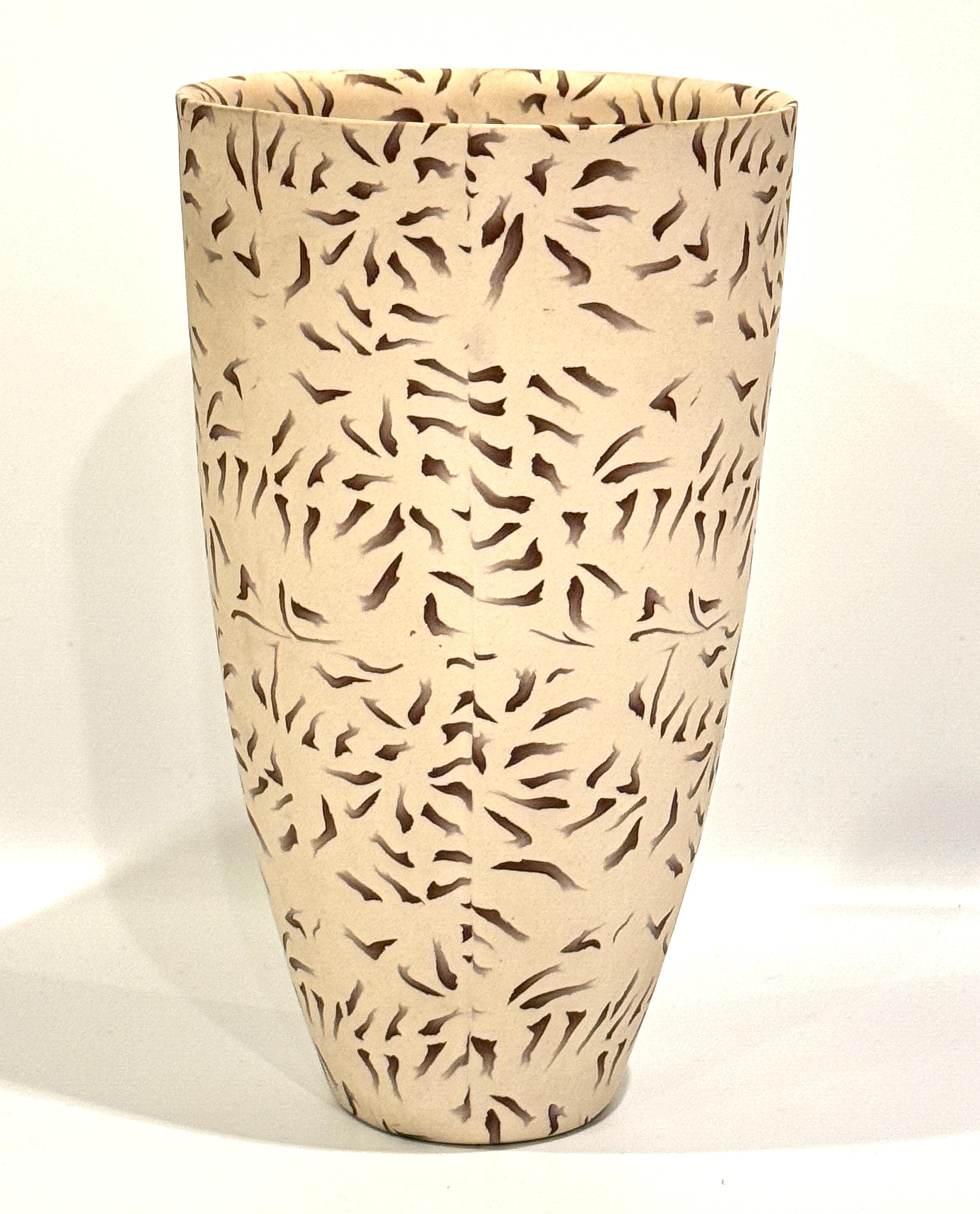Américain Vase en céramique de style Studio Craft américain avec am designs inclus en vente