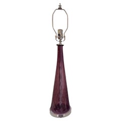 An Amethyst Murano Glass Lamp