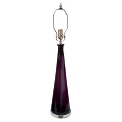 An Amethyst Murano Glass Lamp