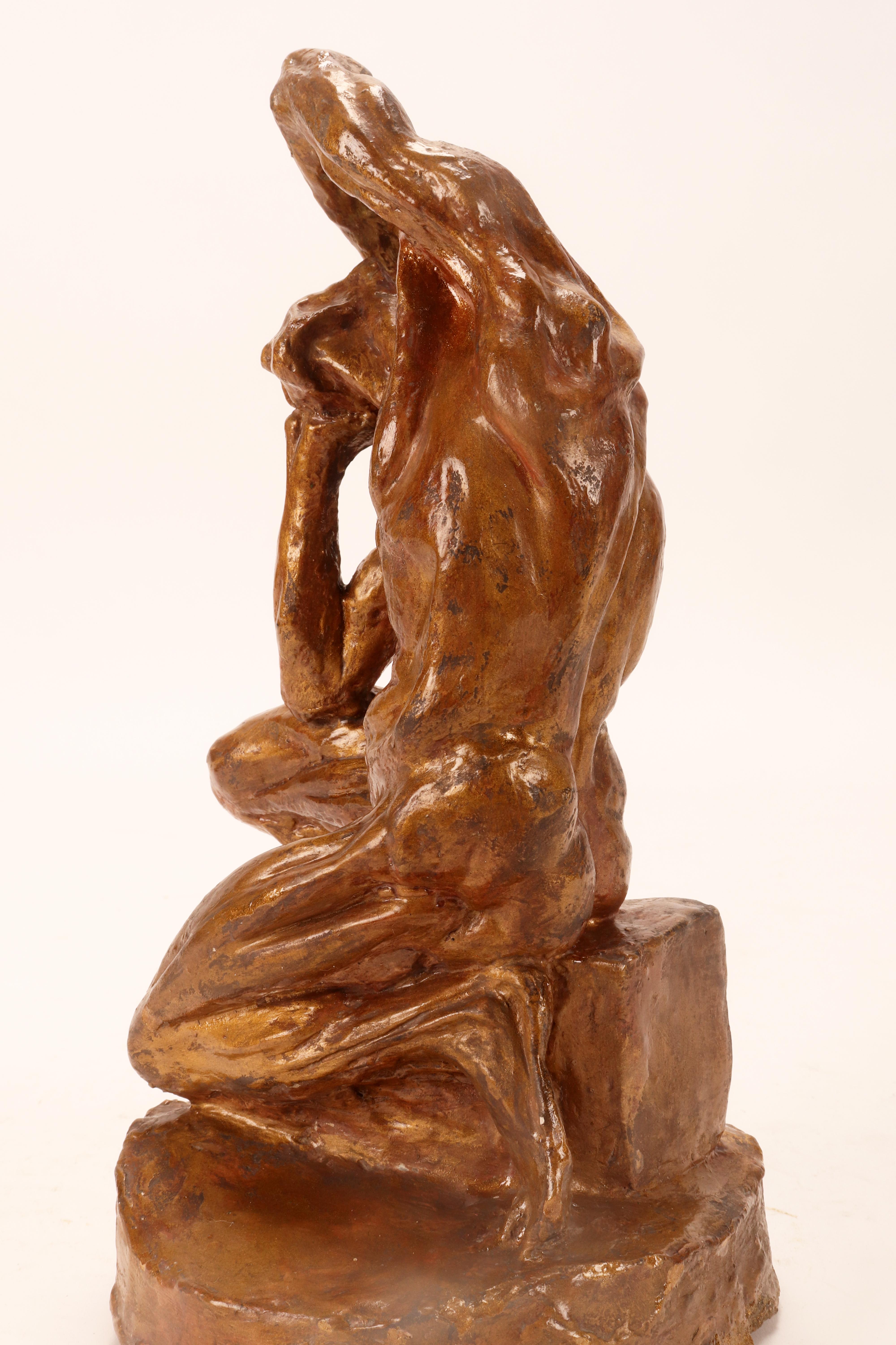 An anatomical sculpture, depicting a flayed man, France circa 1860. For Sale 4