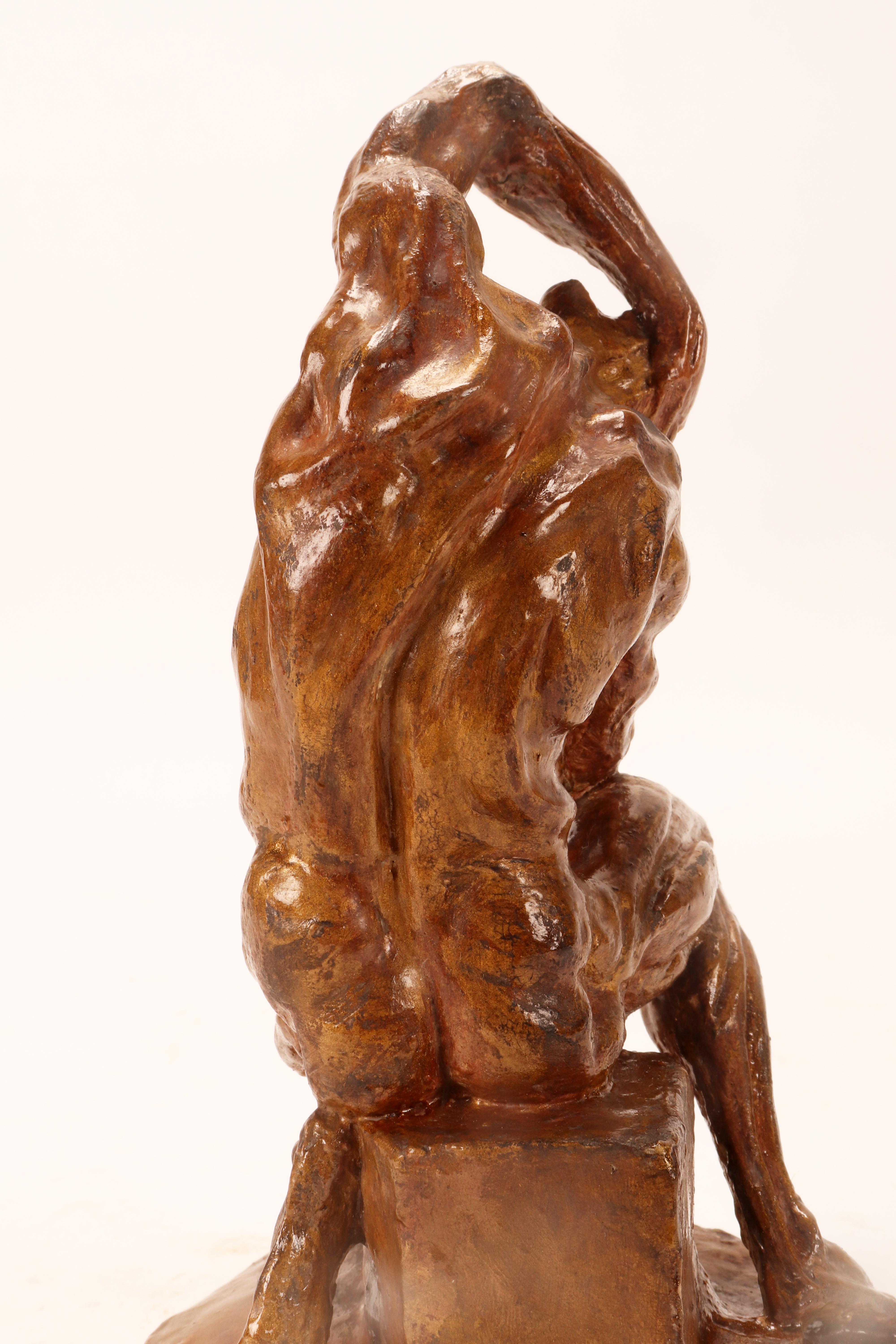 An anatomical sculpture, depicting a flayed man, France circa 1860. For Sale 3
