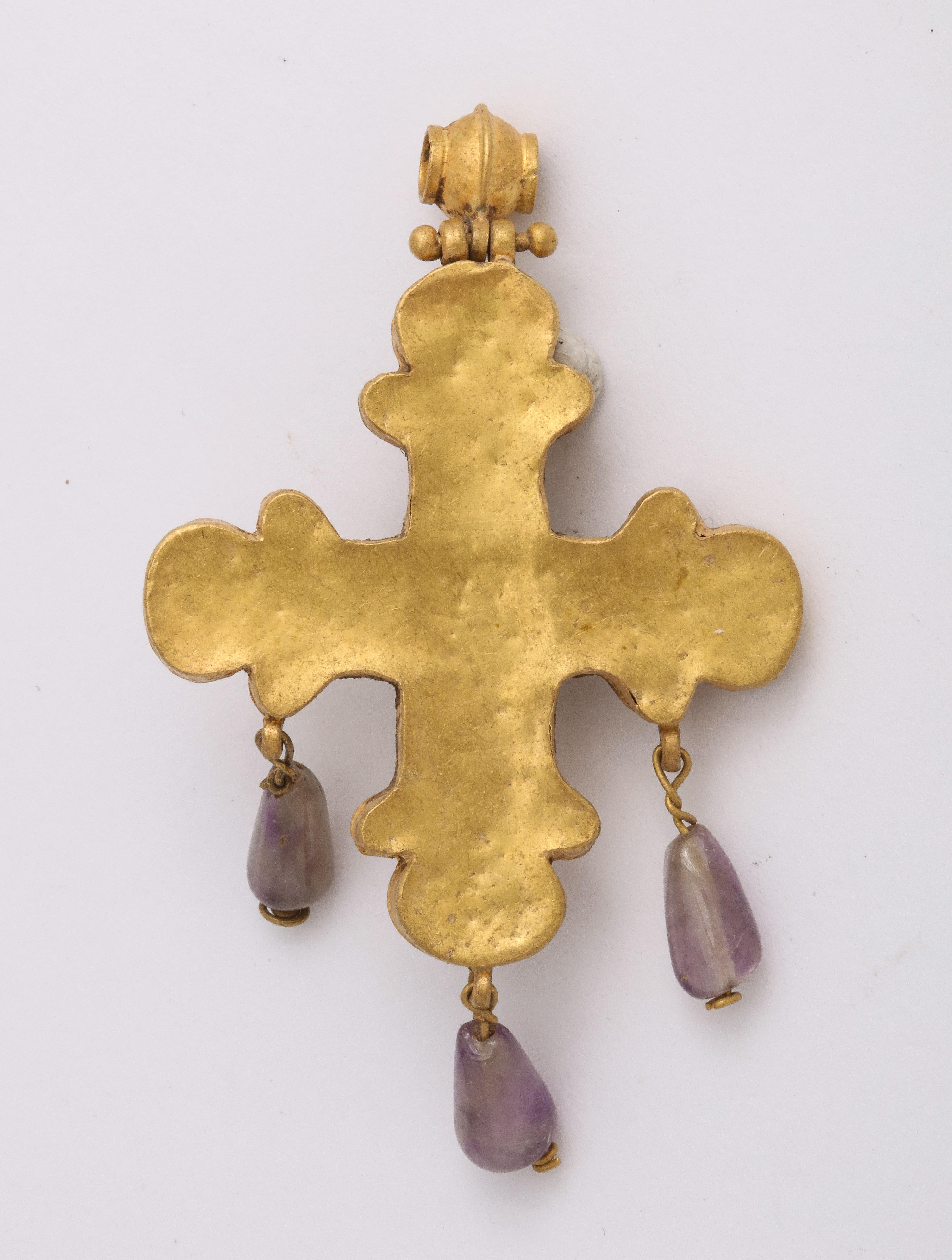 gold byzantine cross