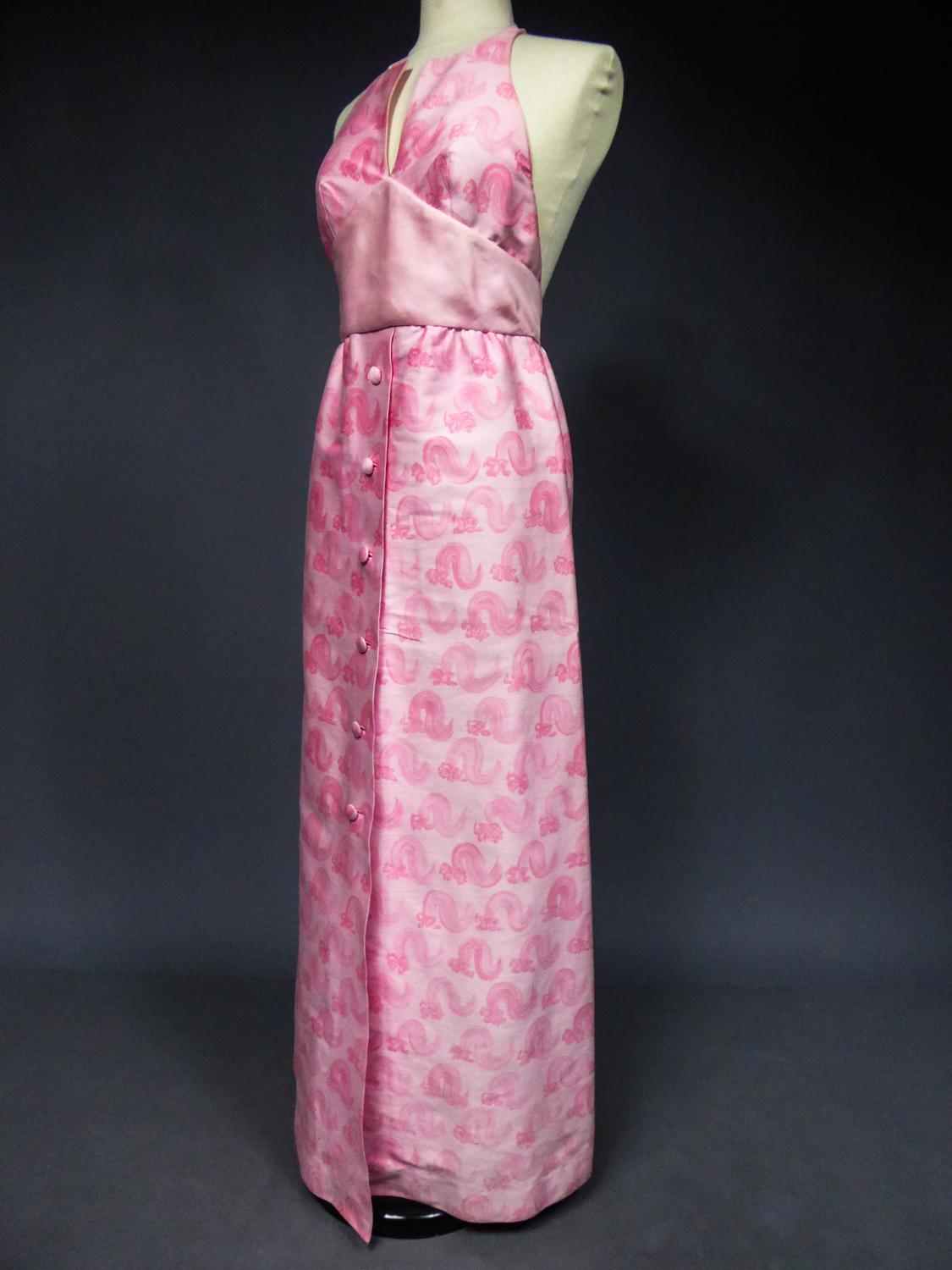 An André Courrèges Couture Pink Gazar Dress Numbered 15318 Circa 1970 6