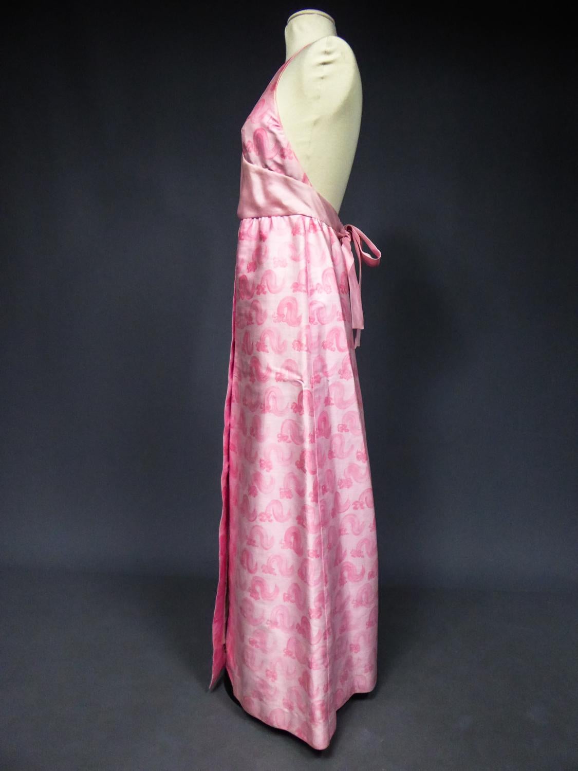 An André Courrèges Couture Pink Gazar Dress Numbered 15318 Circa 1970 8