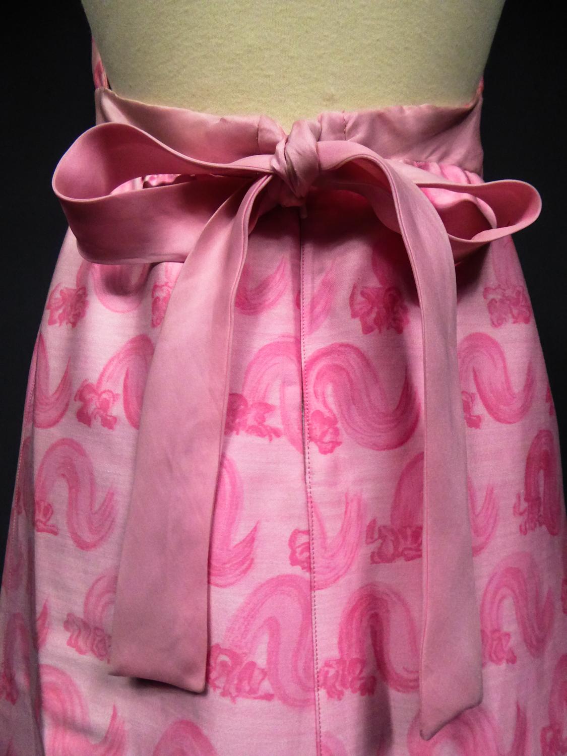 An André Courrèges Couture Pink Gazar Dress Numbered 15318 Circa 1970 10
