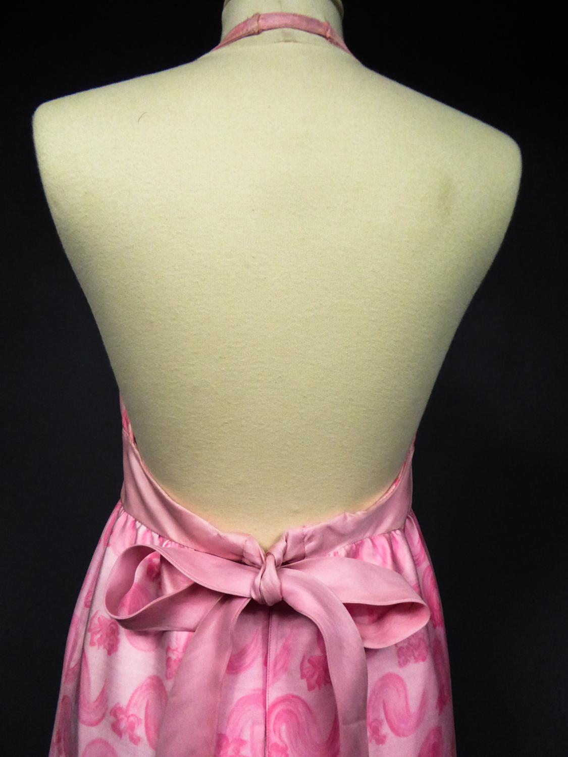 An André Courrèges Couture Pink Gazar Dress Numbered 15318 Circa 1970 11