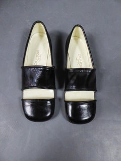 An André Courrèges Couture Pair of Shoes Circa 1967/1970