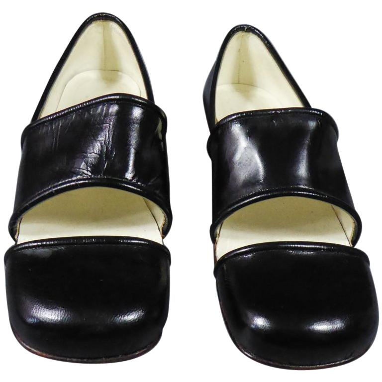 An André Courrèges Couture Pair of Shoes Circa 1967/1970 For Sale