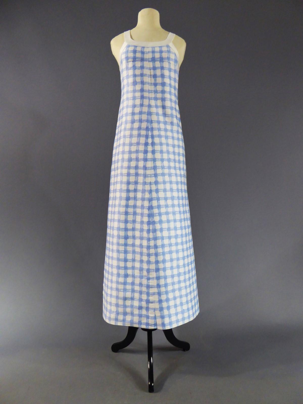 An André Courrèges Long Chasuble Dress, Taty Inspiration Circa 1970 8