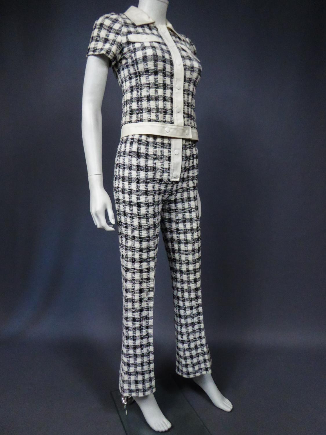 An André Courrèges Pant Suit numbered 0514895 and 579326 Taty Style Circa 1969 6