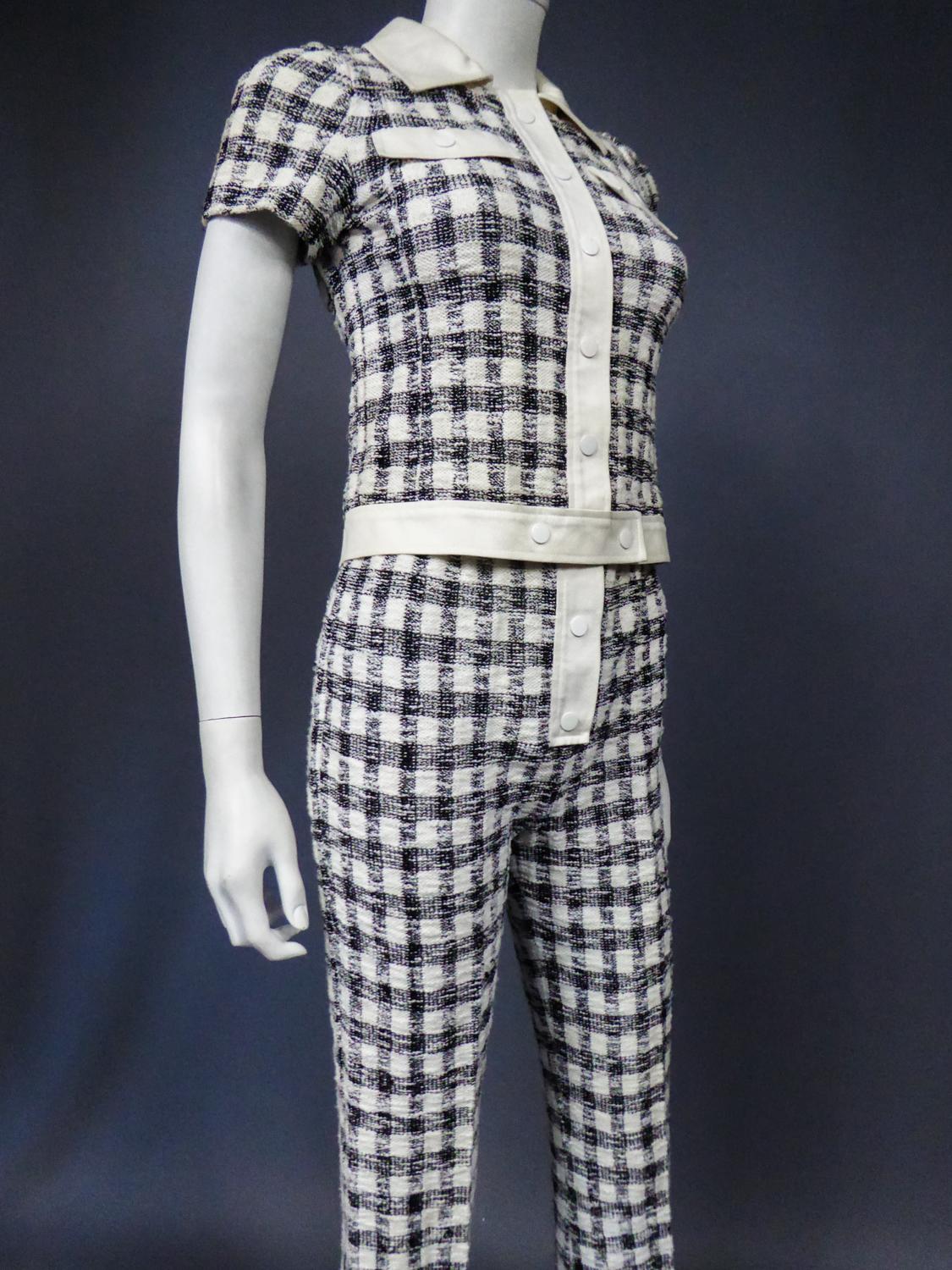 An André Courrèges Pant Suit numbered 0514895 and 579326 Taty Style Circa 1969 7