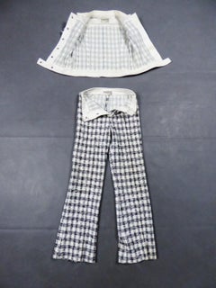 Costume pantalon André Courrèges numéroté 0514895 et 579326 Taty Style vers 1969