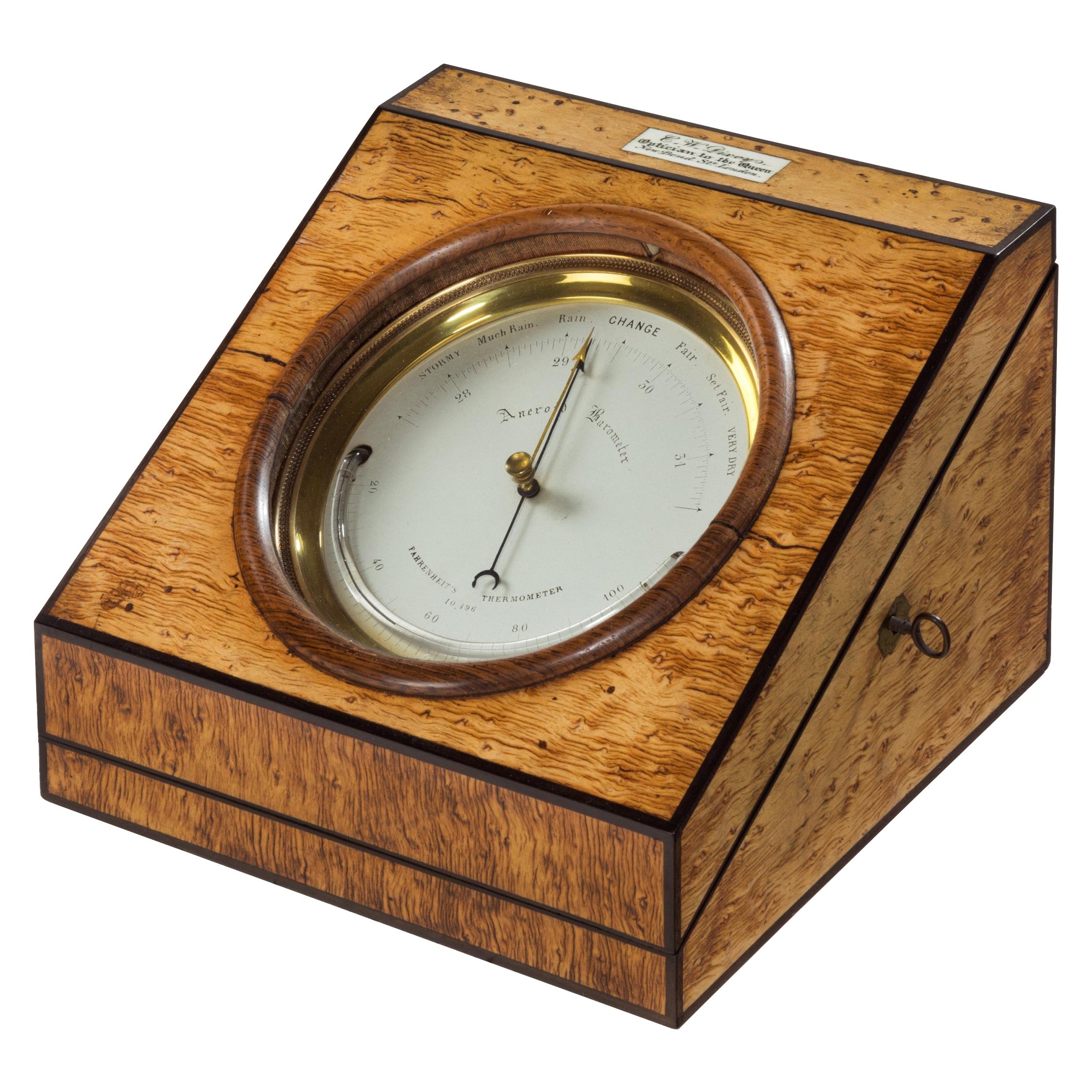 Aneroid Desk Barometer by C W Dixey