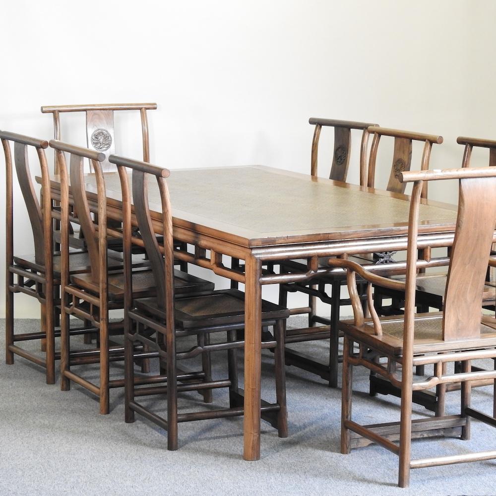 china high quality solid wood dining table and chairs