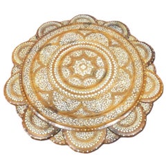 An Anglo-indian Hardwood And Bone Inlaid Coffee Table