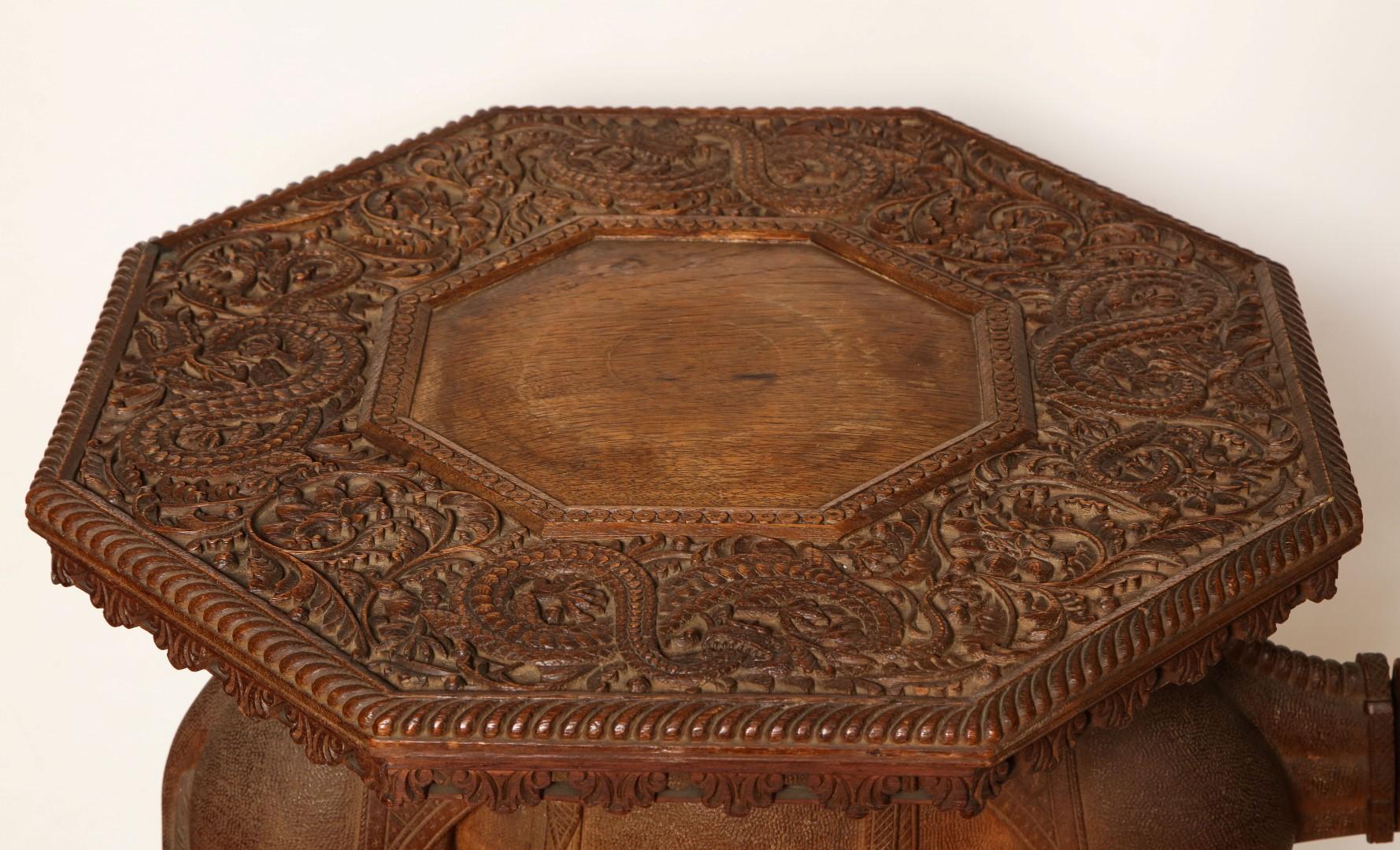 Anglo-Indian Hardwood Camel Side Table 3