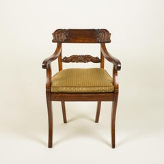 Anglo-Indian Neoclassical Hardwood Armchair