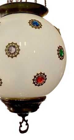 Anglo Indian Opaline Lantern