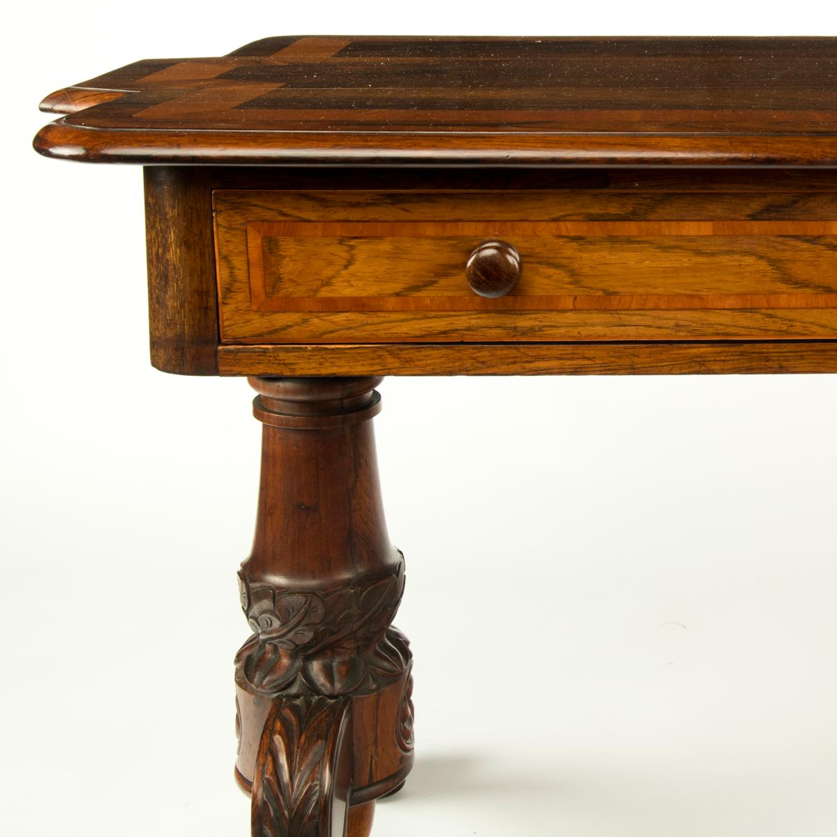 Anglo Indian Rosewood End Support Library Table 2