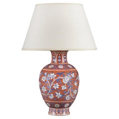 An Anglo-Indian Terracotta Vase as a Lamp
