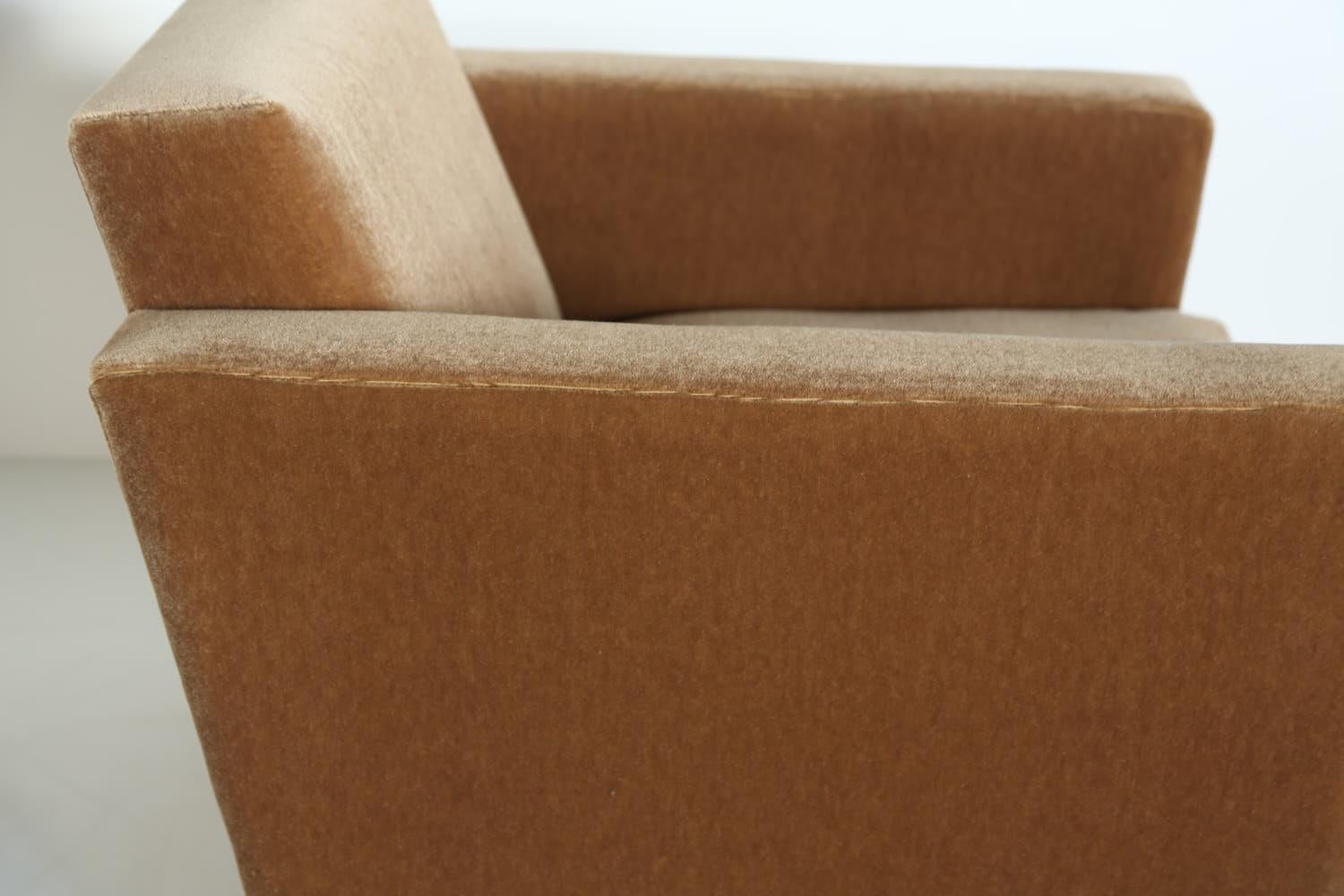 An Angular Armchair, Upholstered in COM 2