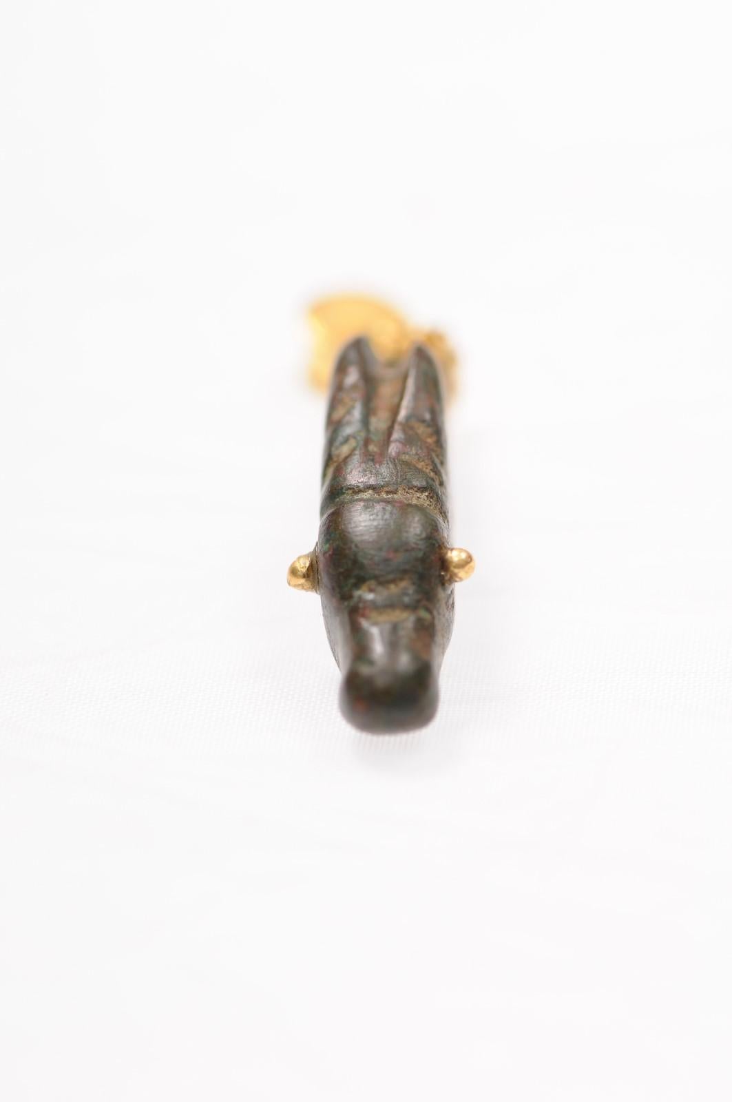 Charm orizzontale con corna di animale (solo ciondolo) in oro 21 carati in vendita 6