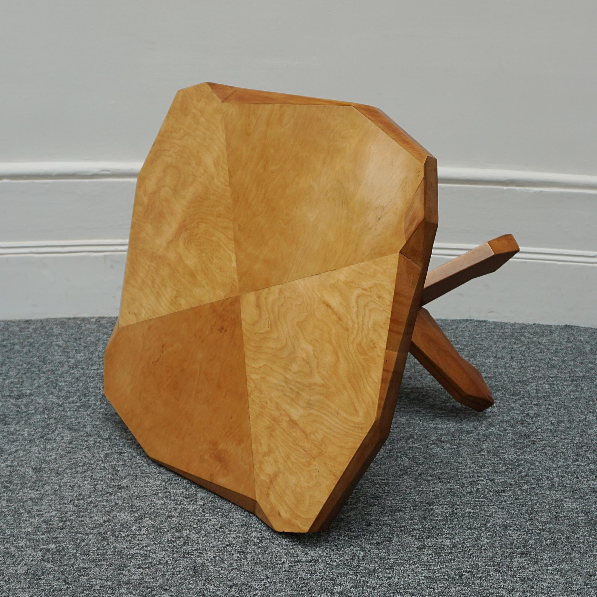 An Anthroposophical Occasional Table by Felix Kayser In Good Condition In Forest Row, East Sussex