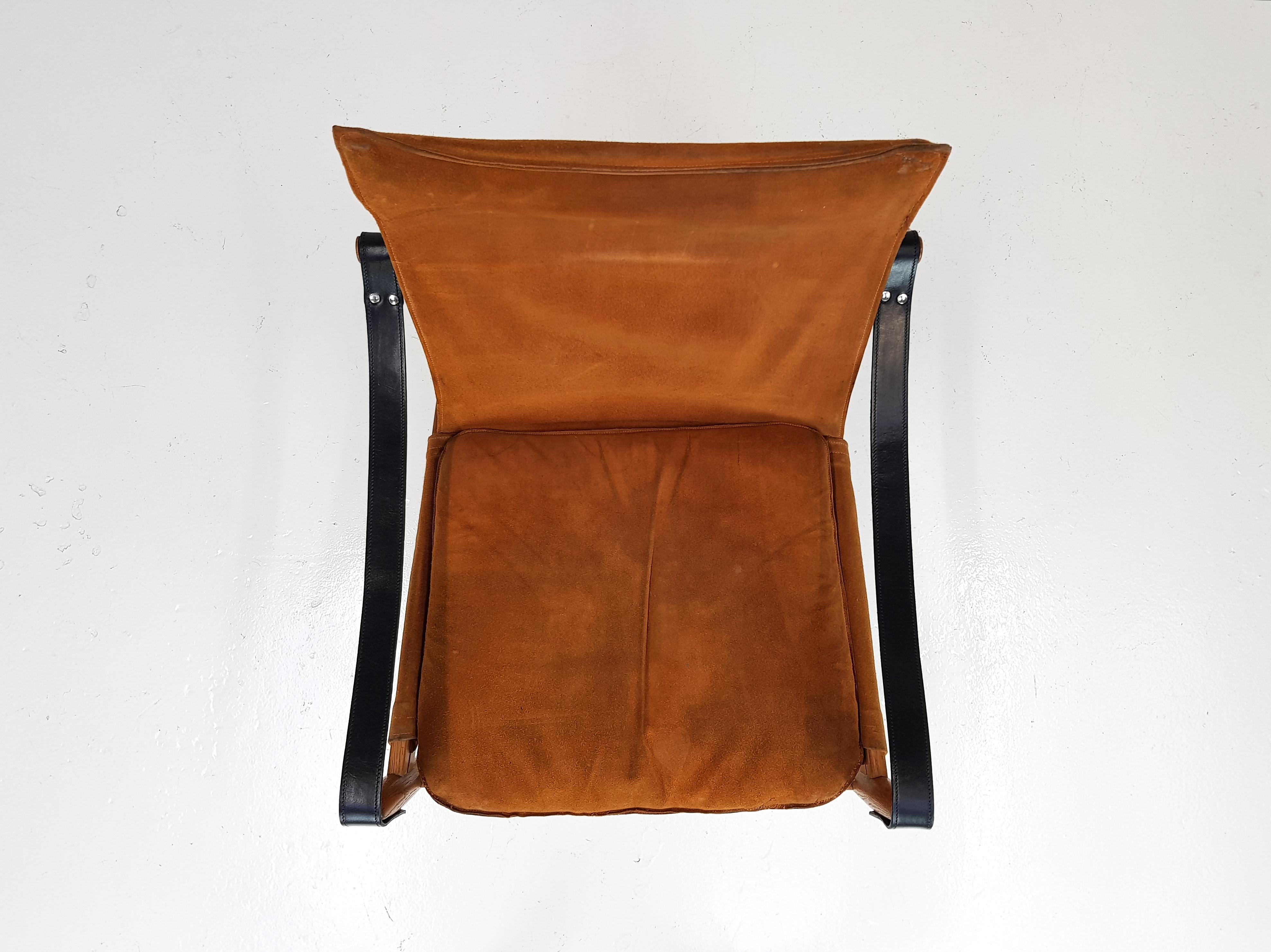 'Antilop' Safari Chair by Hans Olsen for Viskadalens Mobler, Sweden, 1950s 4