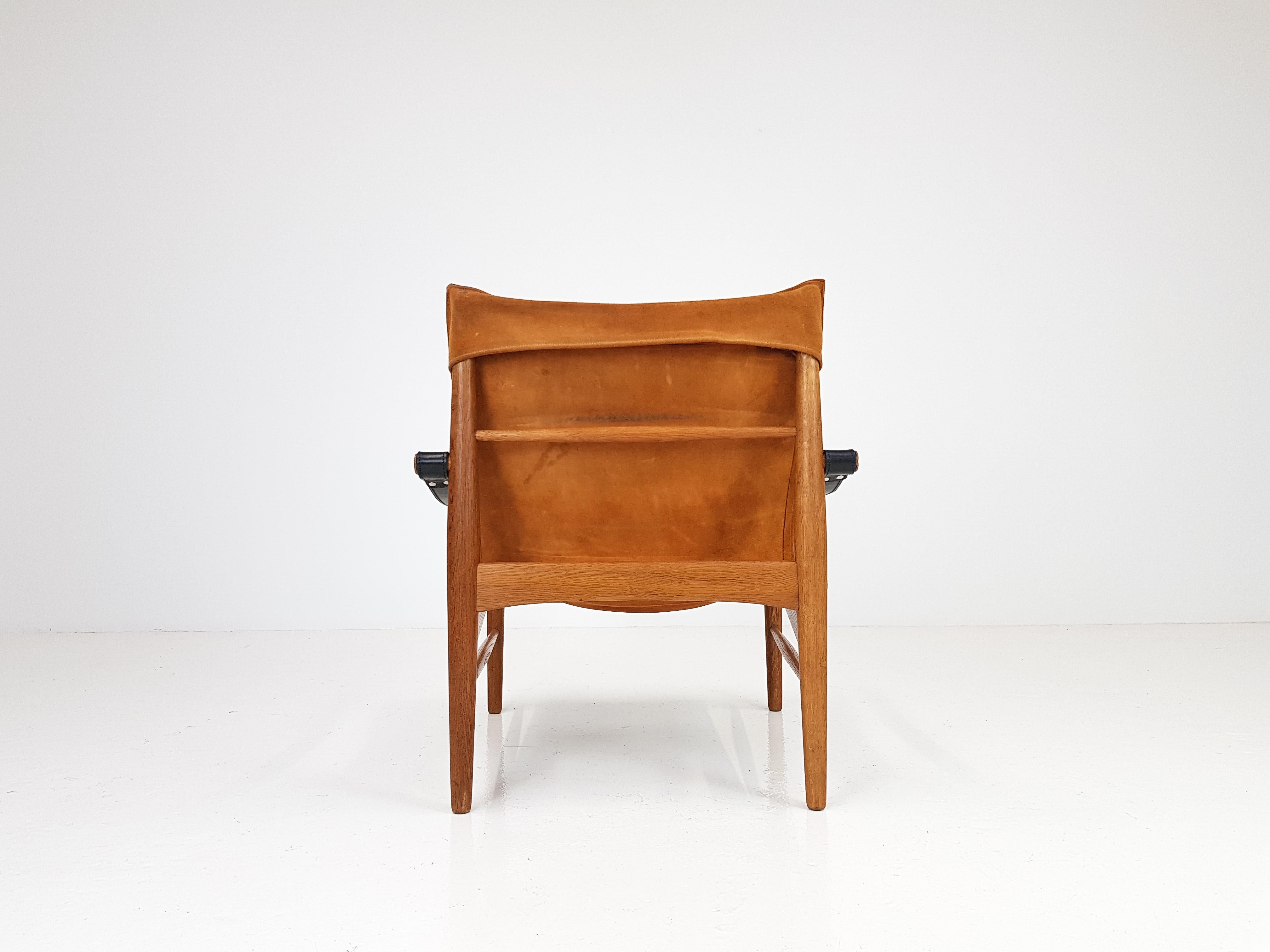 20th Century 'Antilop' Safari Chair by Hans Olsen for Viskadalens Mobler, Sweden, 1950s